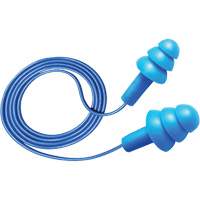 Bouchons d'oreilles d&eacute;tectables et r&eacute;utilisables Hush 50-25, Avec cordon, Taille unique, Vrac - Boîte, NRR dB 25 Nia-Chem Ltd.