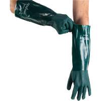 Double Dipped Green Gloves, 18" L, PVC, Cotton Jersey Inner Lining, 70-mil Nia-Chem Ltd.