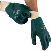 Gants verts &agrave; double enduit, 10" lo, PVC, Doublure en Jersey de coton, 70 mils Nia-Chem Ltd.