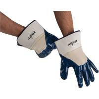 Heavyweight Safety Cuff Gloves, 11/2X-Large, Nitrile Coating, Cotton Shell Nia-Chem Ltd.