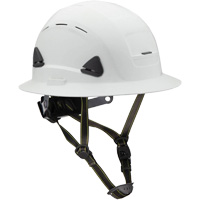 Casque Fibre Metal de style escalade avec bordure compl&egrave;te, R&eacute;pond aux normes CSA type 2, Suspension Rochet, Ventil&eacute; Nia-Chem Ltd.