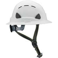 Casque Fibre Metal de style escalade avec bordure compl&egrave;te, R&eacute;pond aux normes CSA type 2, Suspension Rochet, Ventil&eacute; Nia-Chem Ltd.