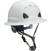 Casque Fibre Metal de style escalade avec bordure compl&egrave;te, R&eacute;pond aux normes CSA type 2, Suspension Rochet, Ventil&eacute; Nia-Chem Ltd.