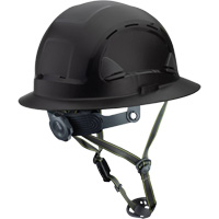Casque Fibre Metal de style escalade avec bordure compl&egrave;te, R&eacute;pond aux normes CSA type 2, Suspension Rochet, Ventil&eacute; Nia-Chem Ltd.