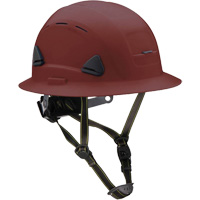Casque Fibre Metal de style escalade avec bordure compl&egrave;te, R&eacute;pond aux normes CSA type 2, Suspension Rochet, Ventil&eacute; Nia-Chem Ltd.