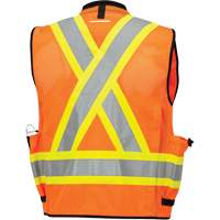 6680 High-Visibility Antimicrobial Mesh-Back Surveyor Vest, High Visibility Orange, Small, Polyester Nia-Chem Ltd.