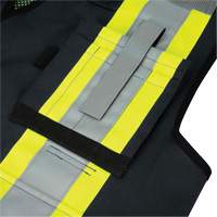 6679 High-Visibility Antimicrobial Mesh-Back Surveyor Vest, Black, Small, Polyester Nia-Chem Ltd.