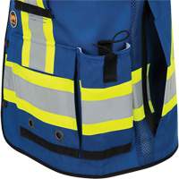 6681 High-Visibility Antimicrobial Mesh-Back Surveyor Vest, Royal Blue, Small, Polyester Nia-Chem Ltd.