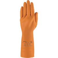 AlphaTec&reg; 87-208 Heavy-Duty Chemical-Resistant Gloves, Size 7, 12.8" L, Rubber Latex, Cotton/Flock-Lined Inner Lining, 29.5-mil Nia-Chem Ltd.