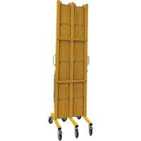 Barri&egrave;re extensible, 84" h x 20' lo, Jaune Nia-Chem Ltd.