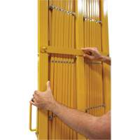 Barri&egrave;re extensible, 84" h x 20' lo, Jaune Nia-Chem Ltd.