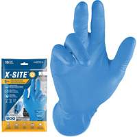 Gants jetables Grippaz, Petit, Nitrile, 8 mils, Sans poudre, Bleu Nia-Chem Ltd.