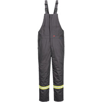 Bizflame&reg; 88/12 Insulated Bib Pants, Cotton/Nylon, Small, Grey Nia-Chem Ltd.
