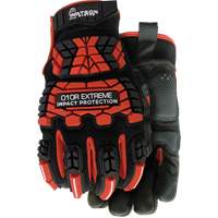 010R Extreme Red Impact Resistant Gloves, X-Small, Microfibre Palm, Hook & Loop Cuff Nia-Chem Ltd.