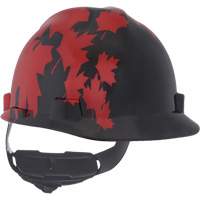 Casque sp&eacute;cialis&eacute; V-Gard, Suspension Rochet, Noir/Rouge Nia-Chem Ltd.