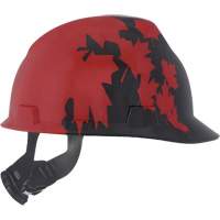 Casque sp&eacute;cialis&eacute; V-Gard, Suspension Rochet, Noir/Rouge Nia-Chem Ltd.