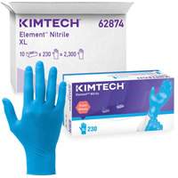 Gants d'examen Kimtech Element, T-petit, Nitrile, 3,2 mils, Sans poudre, Bleu, Classe 2 Nia-Chem Ltd.