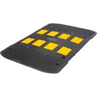 Speed Hump with End Caps, Rubber, 3' L x 40" W x 2" H Nia-Chem Ltd.