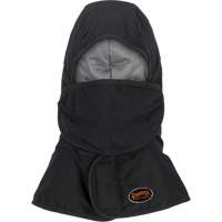 Doublure matelass&eacute;e ignifug&eacute;e Pioneer 765A pour casque de s&eacute;curit&eacute; avec un long cou et embout buccal amovible, Noir/Gris, Coton/FR-Tech/Modacrylique/Nylon Nia-Chem Ltd.