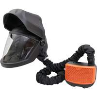 Visi&egrave;re rabattable PEAKAIR DEFENDER & ensemble de souffleur X90VX, Respirateur &agrave; masque/Masque de soudage, Pile Lithium-ion Nia-Chem Ltd.