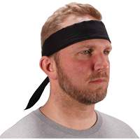 Chill-Its 6702 Cooling Headband with Embedded Polymers & Tie Closure, Black Nia-Chem Ltd.