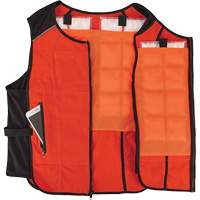 Veste de refroidissement &agrave; changement de phase l&eacute;g&egrave;re avec sachets de recharge Chill-Its 6260, Petit/Moyen, Orange Nia-Chem Ltd.