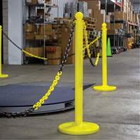 Chaîne de barri&egrave;re en plastique &agrave; deux couleurs, Vert/Blanc Nia-Chem Ltd.