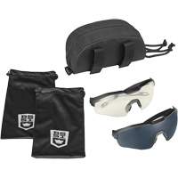 Ensemble de cache-œil pour lunettes de s&eacute;curit&eacute; MY6, Lentille Transparent/Fum&eacute;e, Antibu&eacute;e/Anti-&eacute;gratignures, ANSI Z87+ Nia-Chem Ltd.