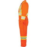 High-Visibility Lined Canvas Overalls, Small, High Visibility Orange Nia-Chem Ltd.