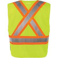 Gilet haute visibilit&eacute; &agrave; d&eacute;tachement rapide en 5 points, Orange haute visibilit&eacute;, Moyen/Petit, Polyester Nia-Chem Ltd.
