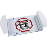 "Danger Confined Space Permit Required For Entry" Manhole Sign, 21" x 30", Polystyrene, English Nia-Chem Ltd.