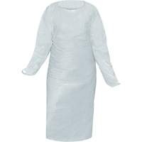 CoverMe Gown with Thumbholes, One Size, White, Polyethylene Nia-Chem Ltd.