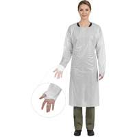 CoverMe Gown with Thumbholes, One Size, White, Polyethylene Nia-Chem Ltd.