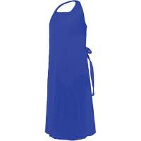 CoverMe Apron with Die-Cut Neck, Polyurethane, 45" L x 35" W, Blue Nia-Chem Ltd.