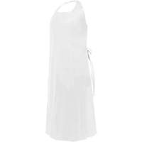 CoverMe Apron with Die-Cut Neck, Polyurethane, 45" L x 35" W, White Nia-Chem Ltd.