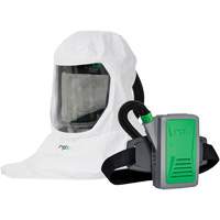 T-Link Respirator with Bump Cap, Breathing Tube, Belt-Mount & PX5 PAPR, Loose Fitting Hood & Faceshield, Lithium-Ion Battery Nia-Chem Ltd.