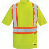 Viking&reg; Safety Bamboo Lined T-shirt, Polyester, Small, High Visibility Lime-Yellow Nia-Chem Ltd.