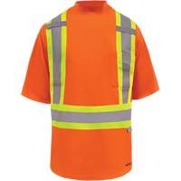 Viking&reg; Safety Bamboo Lined T-shirt, Polyester, Small, High Visibility Orange Nia-Chem Ltd.