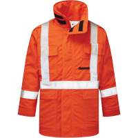 Parka isol&eacute; de 9 oz Haute visibilit&eacute; Avenger, style 515, Hommes, T-petit, Orange Nia-Chem Ltd.