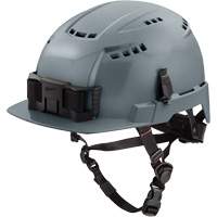 Casque de s&eacute;curit&eacute; &agrave; rebord avant BOLT, Suspension Rochet, Ventil&eacute; Nia-Chem Ltd.