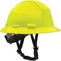 Kilimanjaro Full Brim Safety Helmet with HDPE Shell, Meets CSA Type 2, Ratchet Suspension, Vented Nia-Chem Ltd.