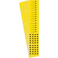 "PSI" Pipe Markers, Self-Adhesive, 2-1/4" H x 2-3/4" W, Black on Yellow Nia-Chem Ltd.