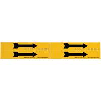 Arrow Pipe Marker, Self-Adhesive, 1-1/8" H x 7" W, Black on Yellow SI730 | Nia-Chem Ltd.