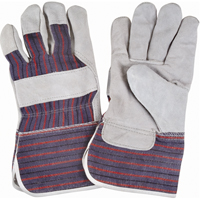 Gants d'ajusteur rugueux, Grand, Paume en Cuir de vache refendu, Doublure en Coton Nia-Chem Ltd.