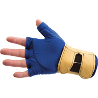 Fingerless Glove Liner with Wrist Restrainer, Size X-Small, Poly-Cotton Palm Nia-Chem Ltd.