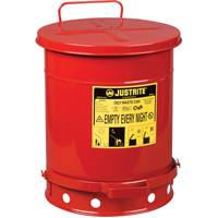 Oily Waste Cans, FM Approved/UL Listed, 10 US gal., Red SR358 | Nia-Chem Ltd.