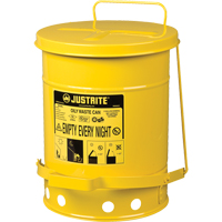 Oily Waste Cans, FM Approved/UL Listed, 6 US Gal., Yellow SR362 | Nia-Chem Ltd.