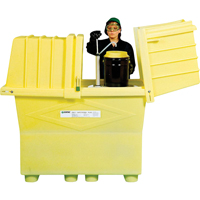 Poly-Safeypacks<sup>®</sup> Plus Without Drain, 60.25" L x 34.5" W x 64" H, 1200 lbs. Load Capacity SR416 | Nia-Chem Ltd.