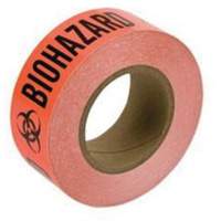 "Biohazard" Marking Tape, 2" x 108', Polyester, Black and Orange SW176 | Nia-Chem Ltd.