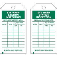 Inspection Record Tags, Polyester, 4" W x 7" H, English Nia-Chem Ltd.